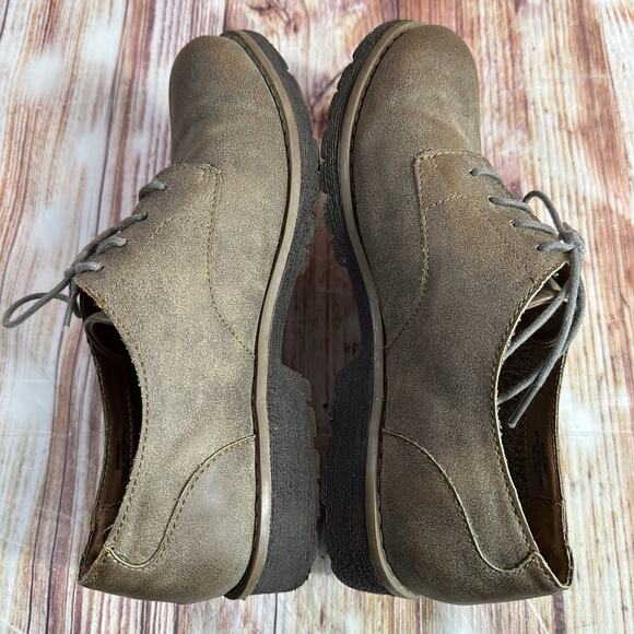 Brogues By BOC Womens Size 8 M Brown Leather Lightweight Shoes Oxfords - Picture 6 of 10